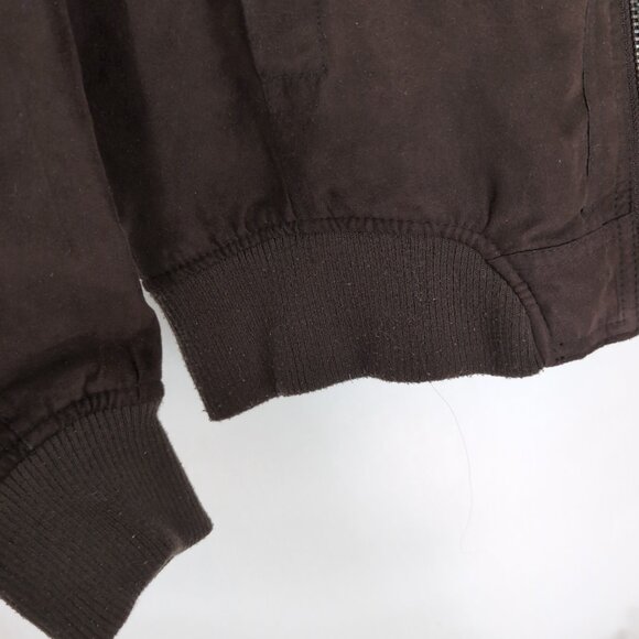 Zara Men's Brown SUEDE Full Zip Aviator Jacket with Button Up Pockets, Size XL - Picture 7 of 13